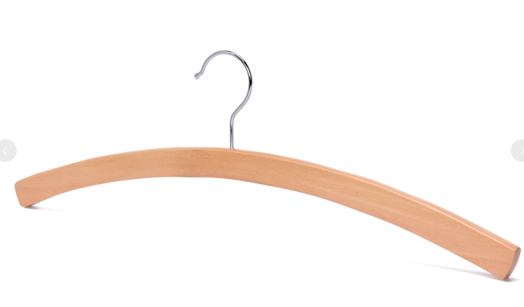 Lotus wooden hanger with curve shape