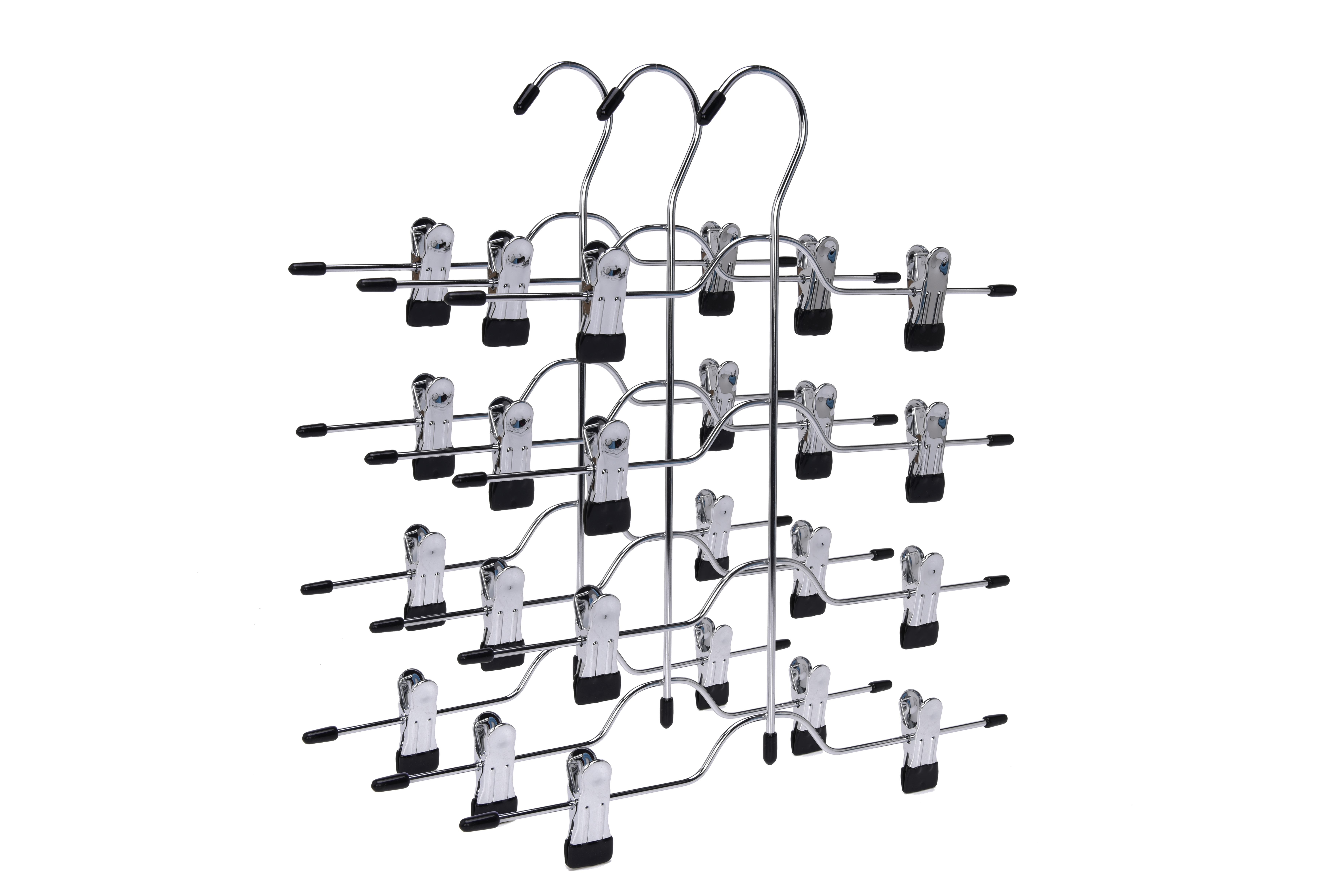 Supermarket Hot Selling Item Four Layer Metal Pant Hanger Space Saving
