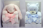 Plush toy with blanket