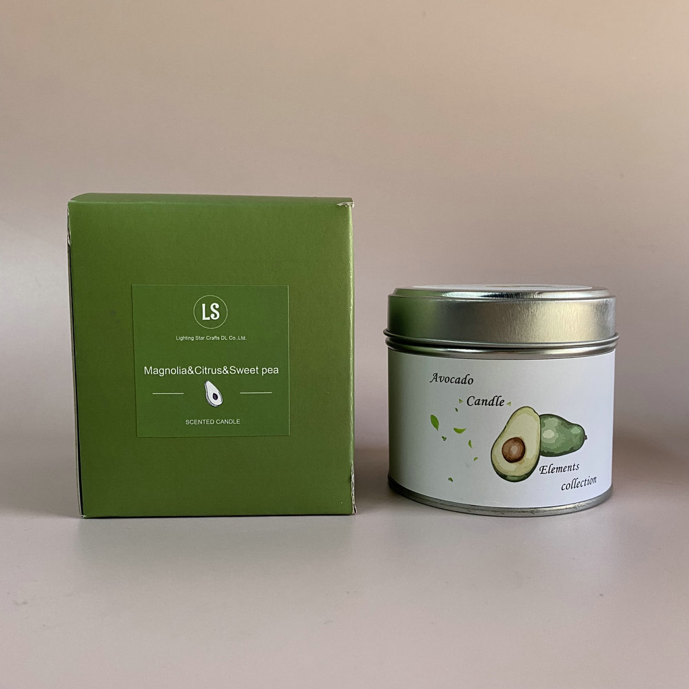 Travel tin candle