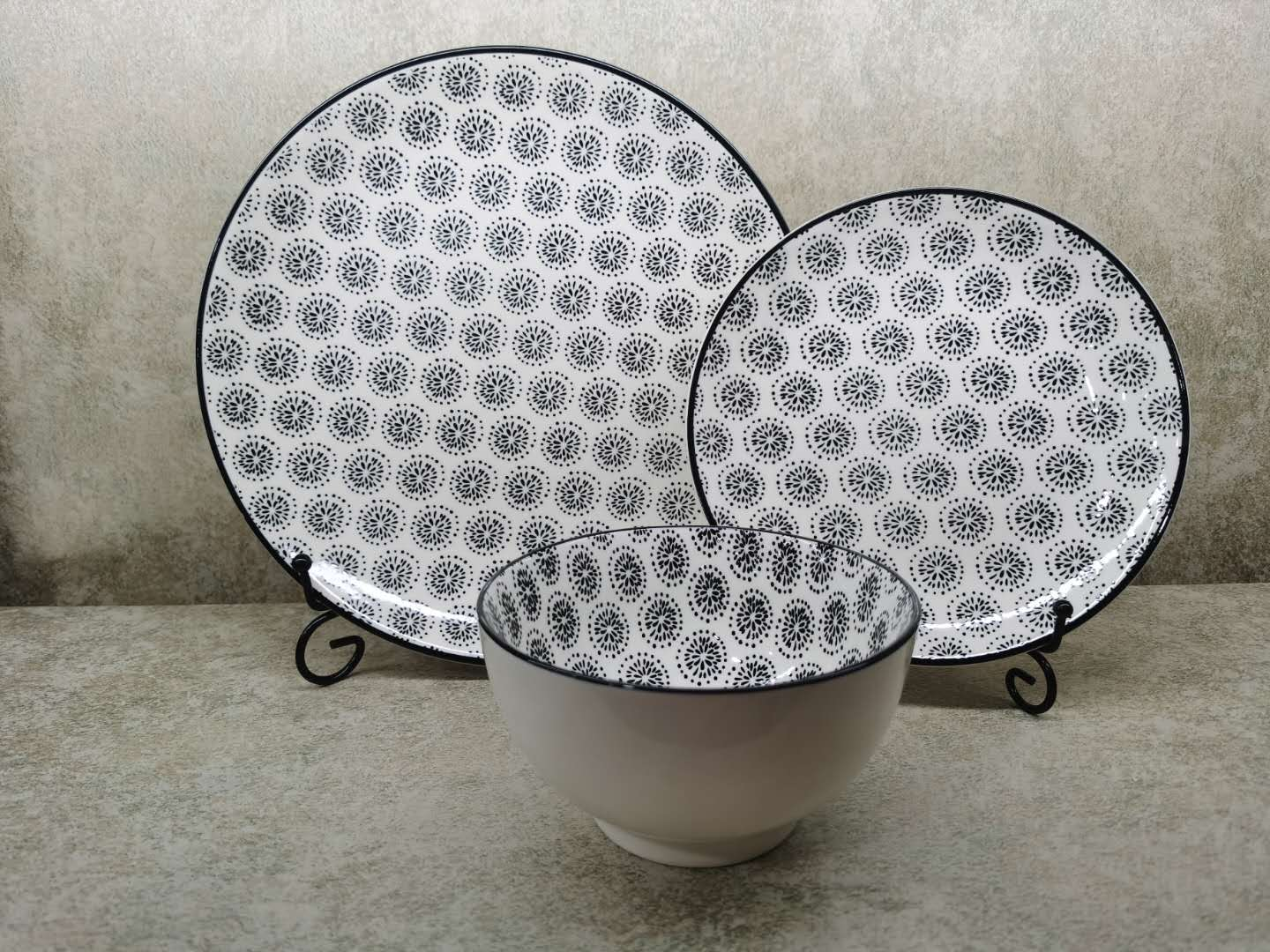 16pcs Pad Painting Dinner Set