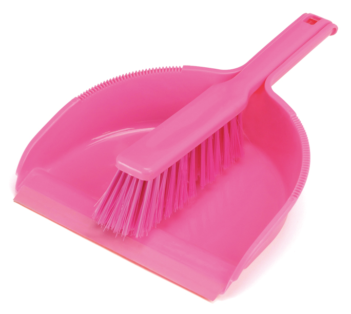 Dustpan with brush