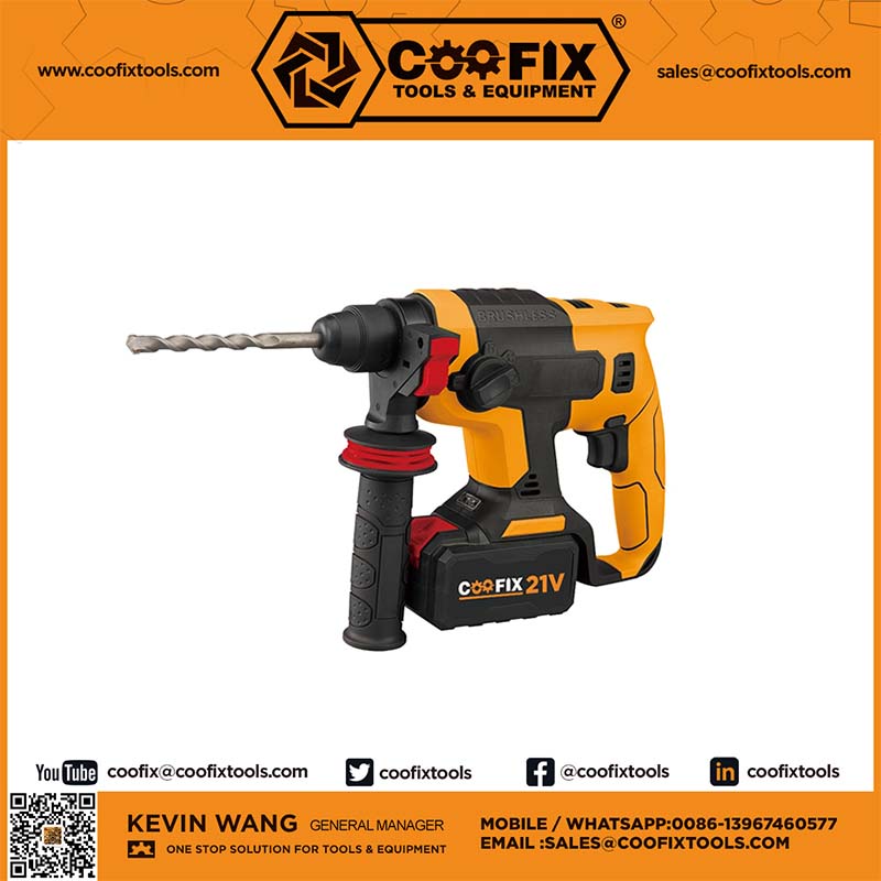 Coofix Cordless Rotary Hammer Brushless Motor