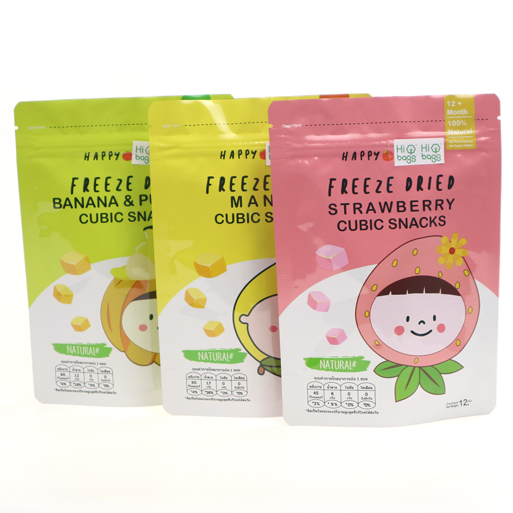 Hot sale food grade customerized design snacks food bag with zipper