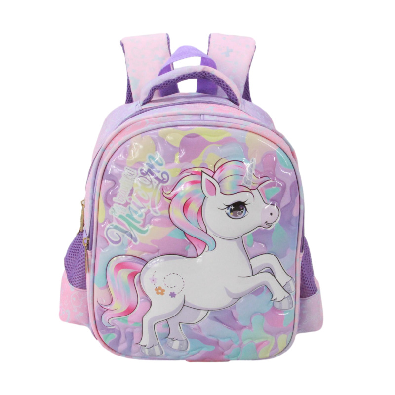 *A11 Fashion 3d Cartoon Unicorn Cute Girls Student Children Backpacks School Bag Kids