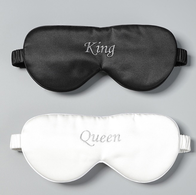 Luxury Hotel Silk Eye Mask with printing logo