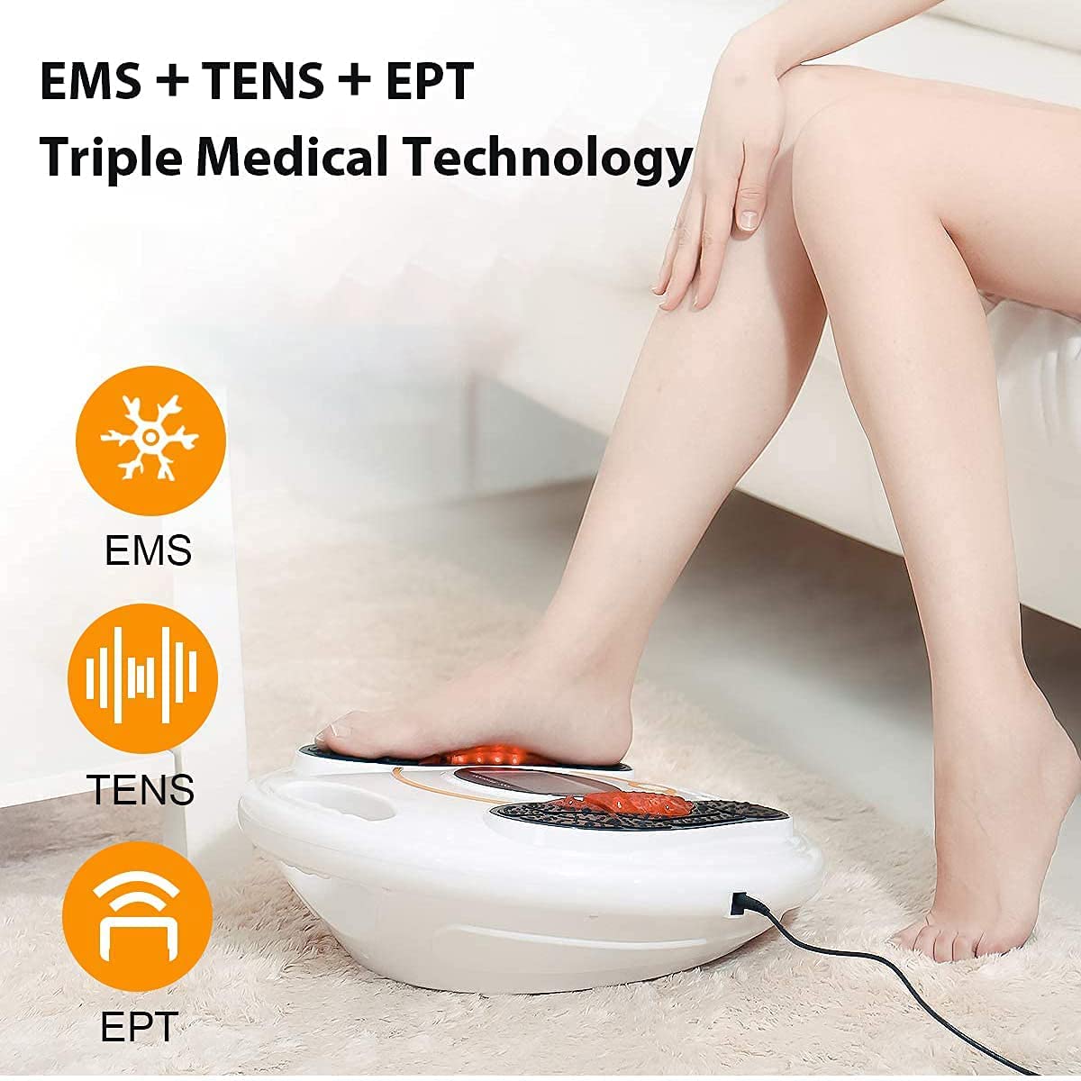 TENS EMS Therapy Technology Other Massager Products Foot Massager with Colorful LCD screen