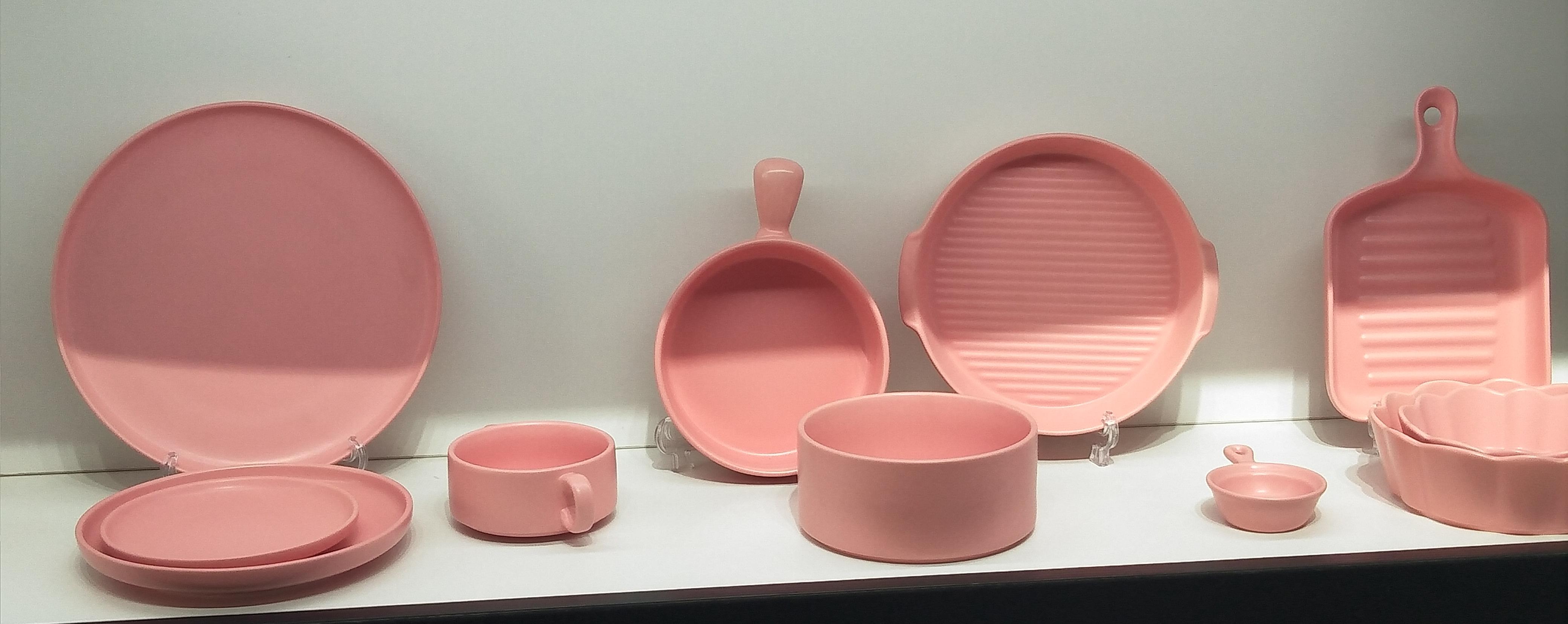 durable pigmented porcelainware dinnerset