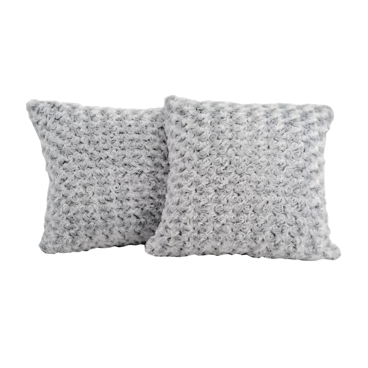 Decorative Pillow Bottom Printed Brushed Plush Fur Fleece Cushion Cover For Bedding And Sofa