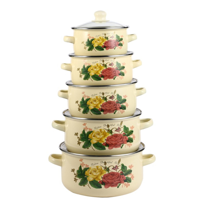 Enamel casserole sets sold well in Vietnam south america Enamel cookware