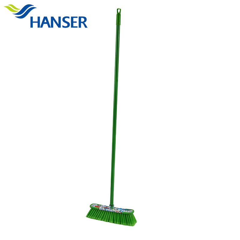 Floor brush Household brush with long handle and hard bristles