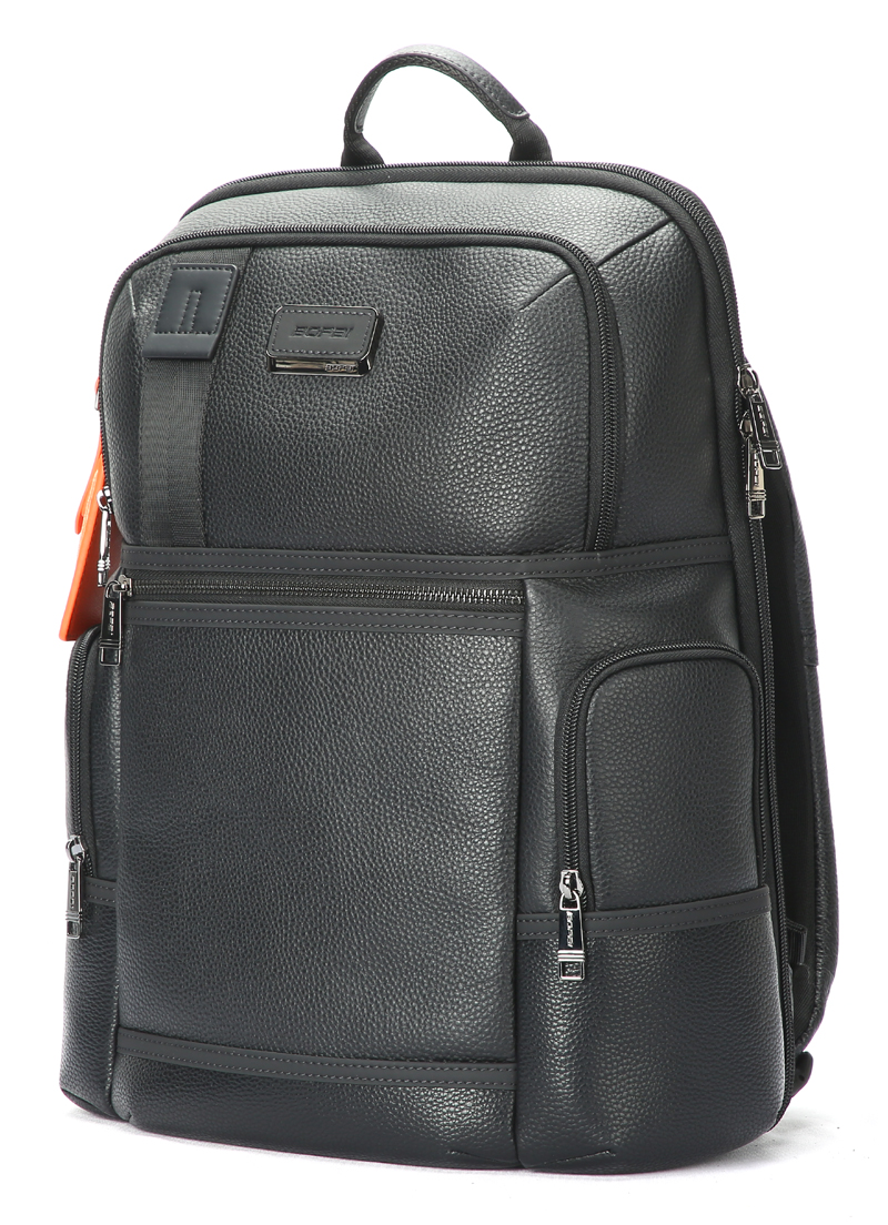 Leather travel business men leisure backpack