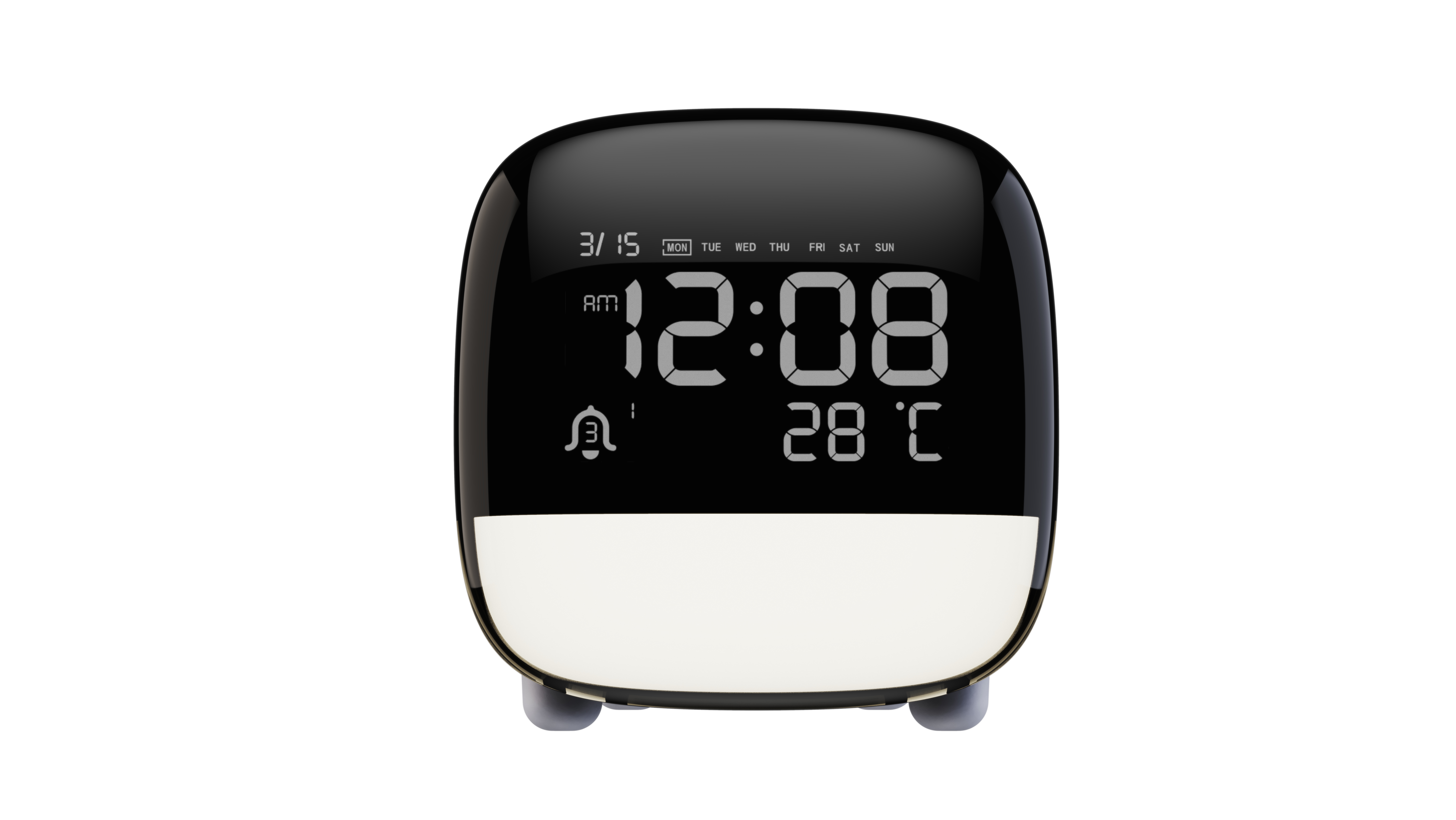 Digital nightlight clock
