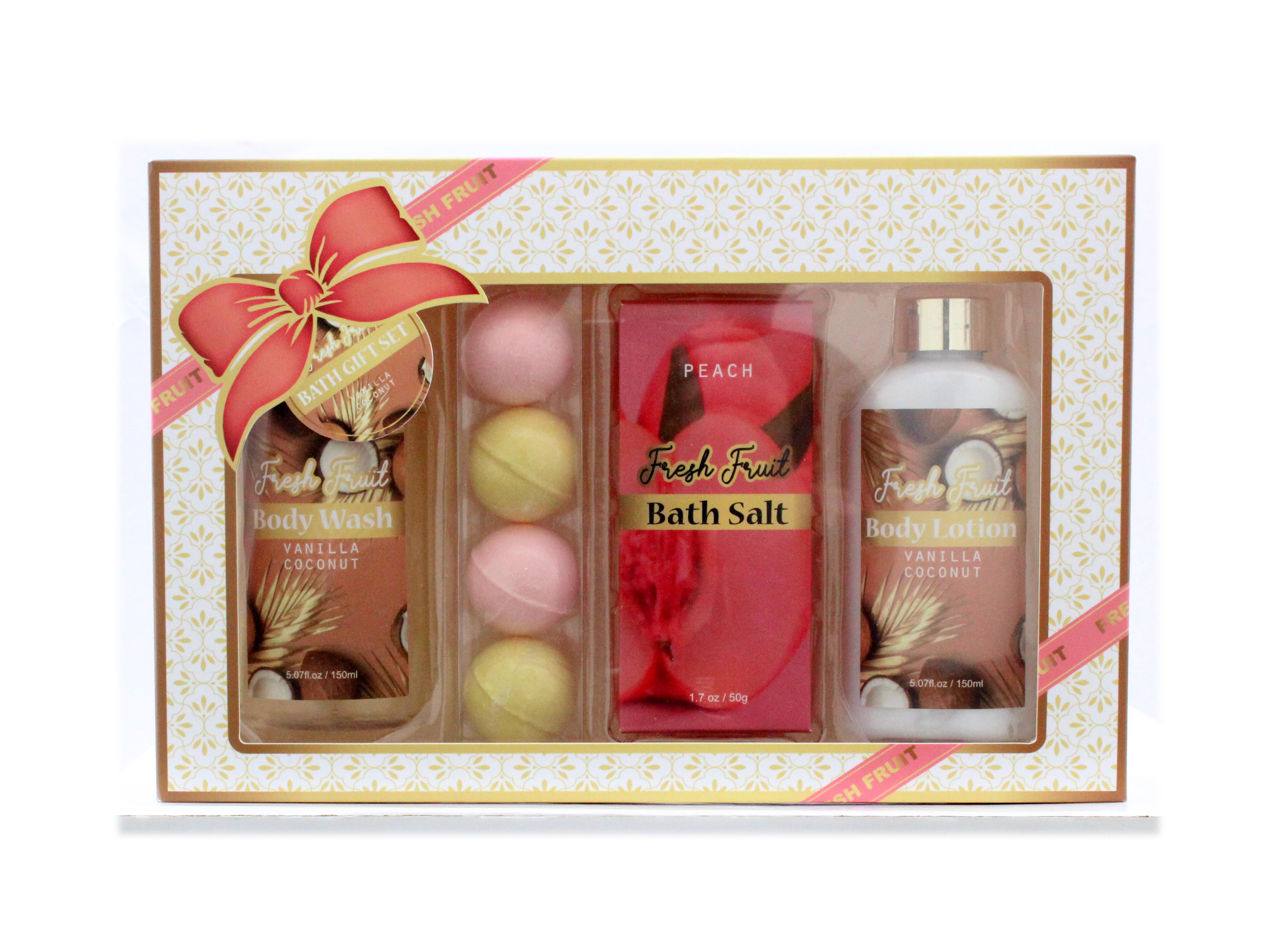 bath gift set body wash body lotion explode salt bath salt