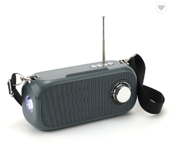 Radio Bluetooth Speaker with Flashlight