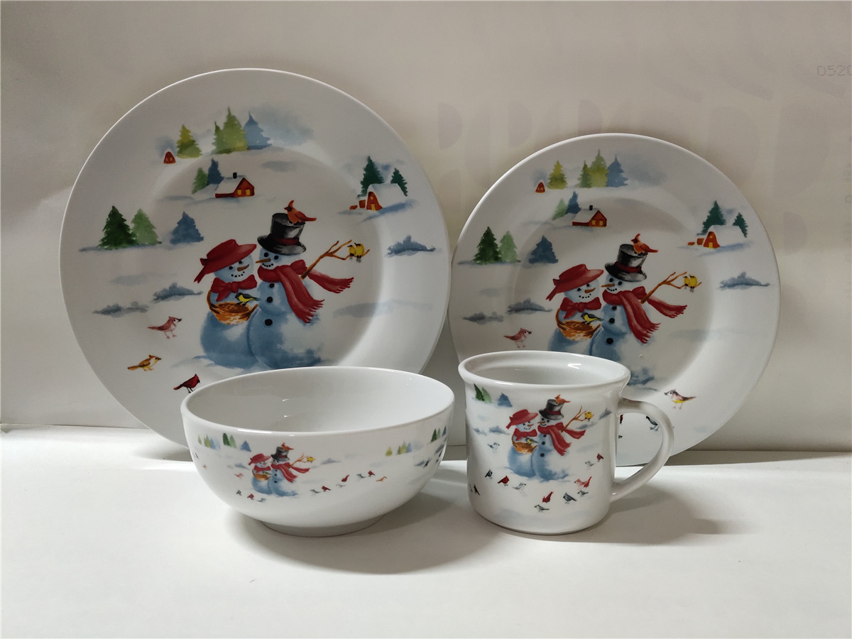16pcs Decal Dinner Set