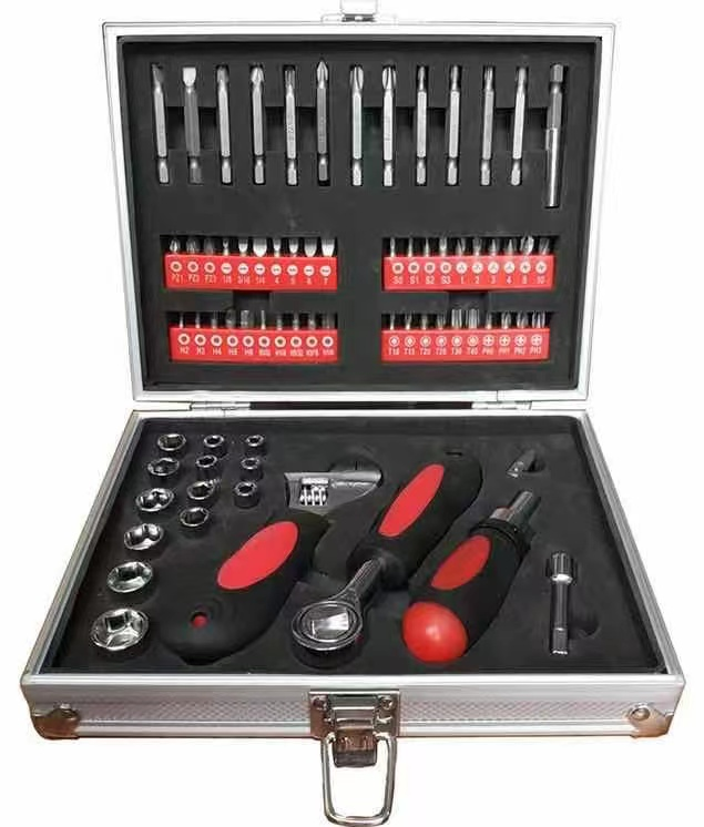 72PCS Household Tool Set Kit with Plastic Storage Case