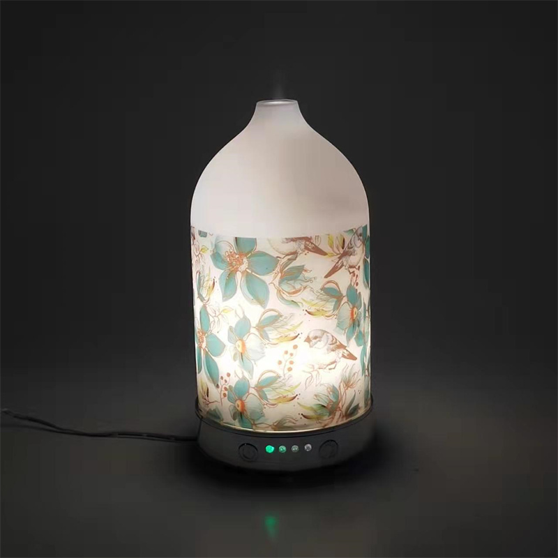 Home humidifier, glass home decor aromatherapy machine glass home ultrasonic aromatherapy humidifier