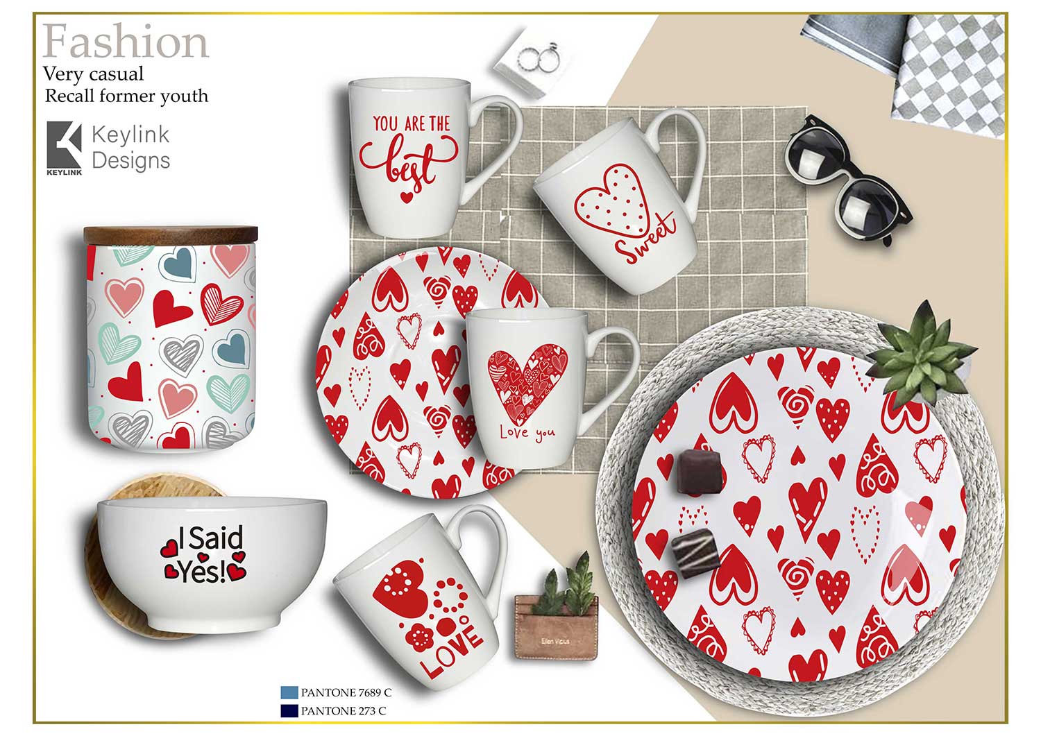 Valentine's day mug ceramic