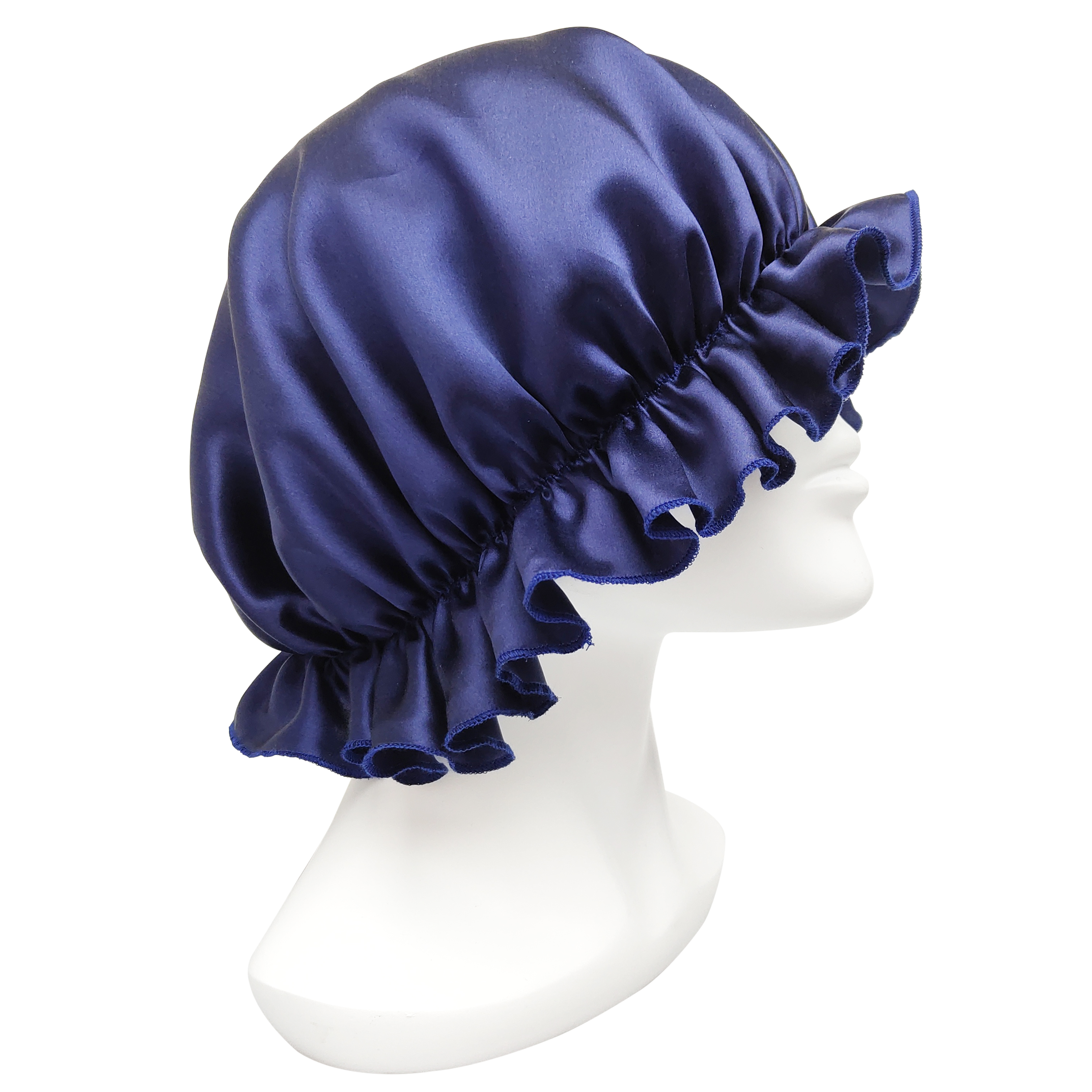 Double Layer 100% Mulberry Silk Sleep Cap Hair Bonnets Sleep Bonne