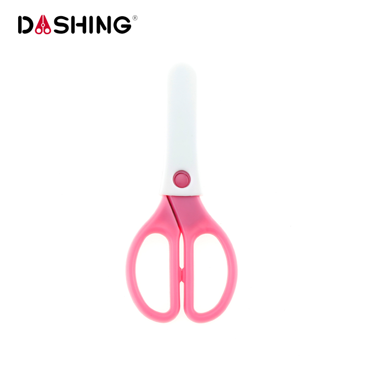 School Children Scissors with Safety Cap Stainless Steel