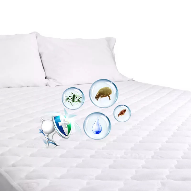 Waterproof Circular Knit Multi needle Quilting Mattress Protectors