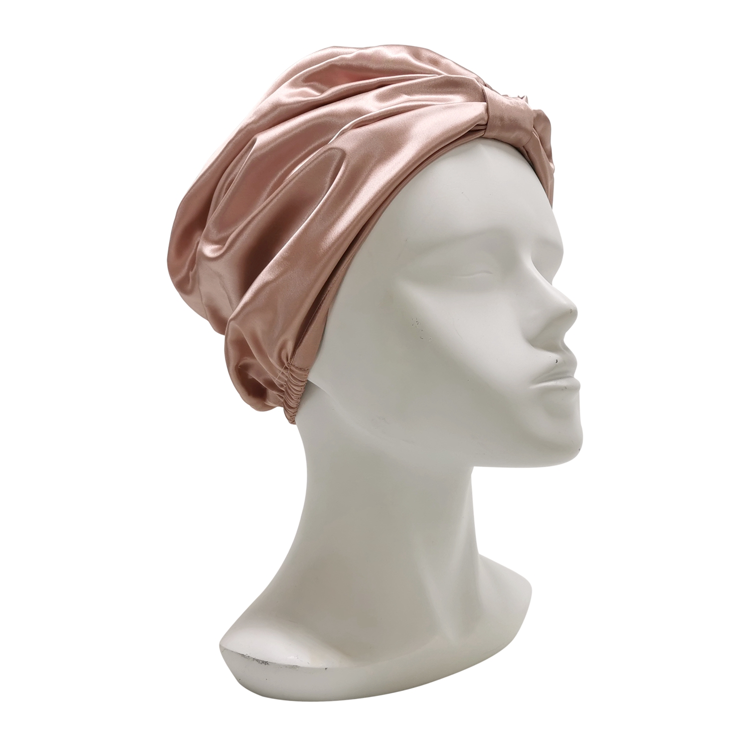 Double Layer 100% Mulberry Silk Sleep Cap Hair Bonnets Sleep Bonne