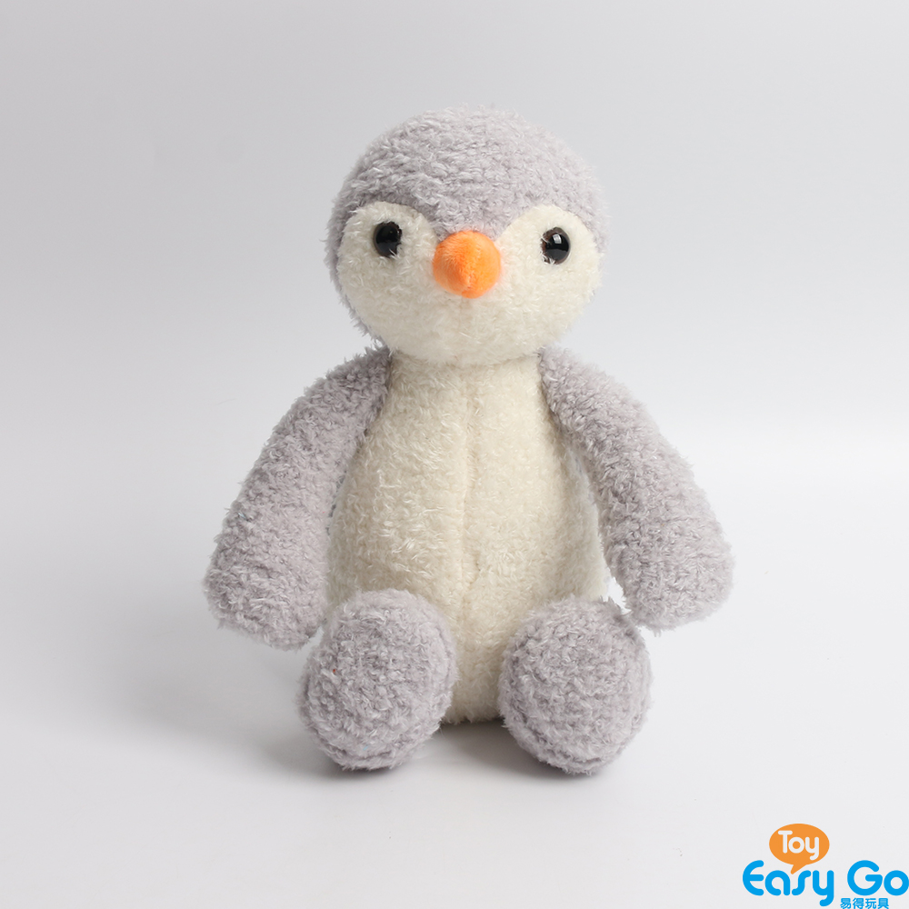Pearl velet fabric soft plush toy stuffed penguin
