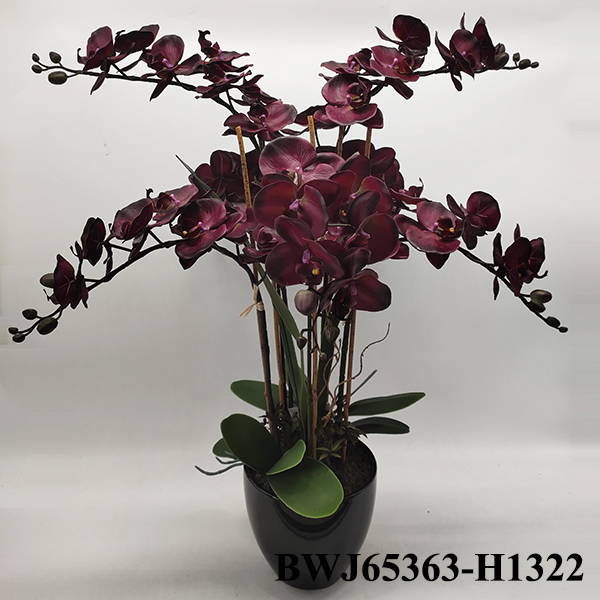 Purple orchid artificial flowers