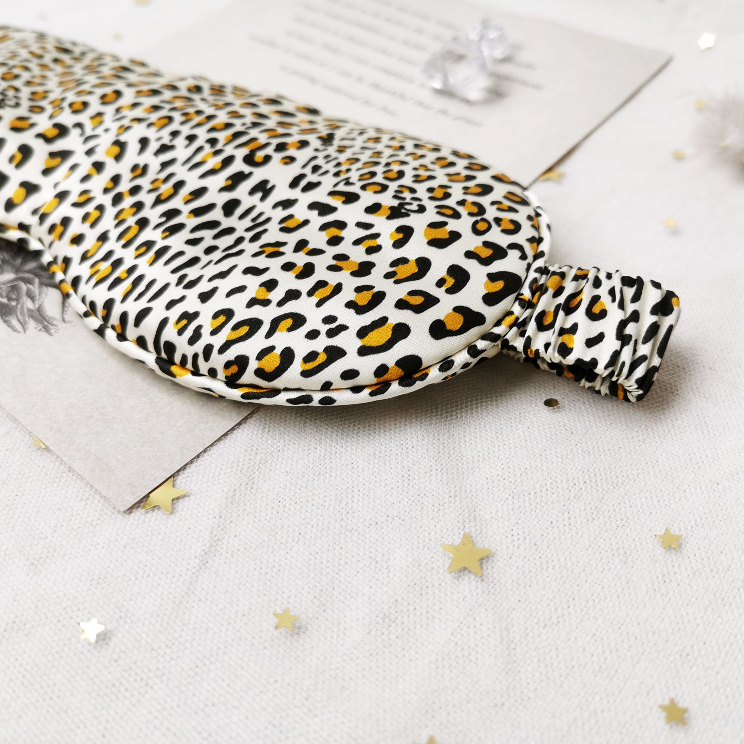 Custom Printed Silk Sleep Eye Mask with Pouch