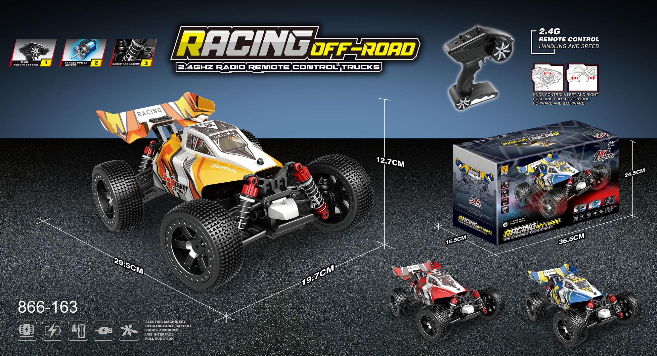 1:16 High Speed Racer With Brushed Motor 390
