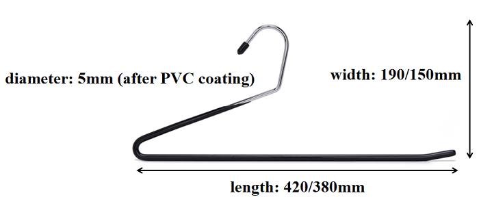 2 shape trousers hanger