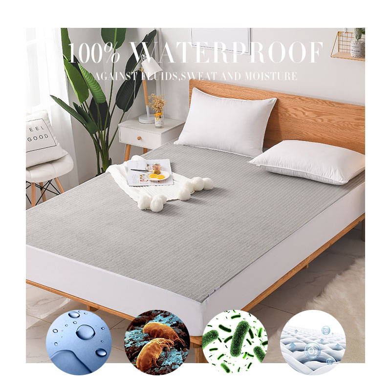 Cotton terry waterproof mattress protector