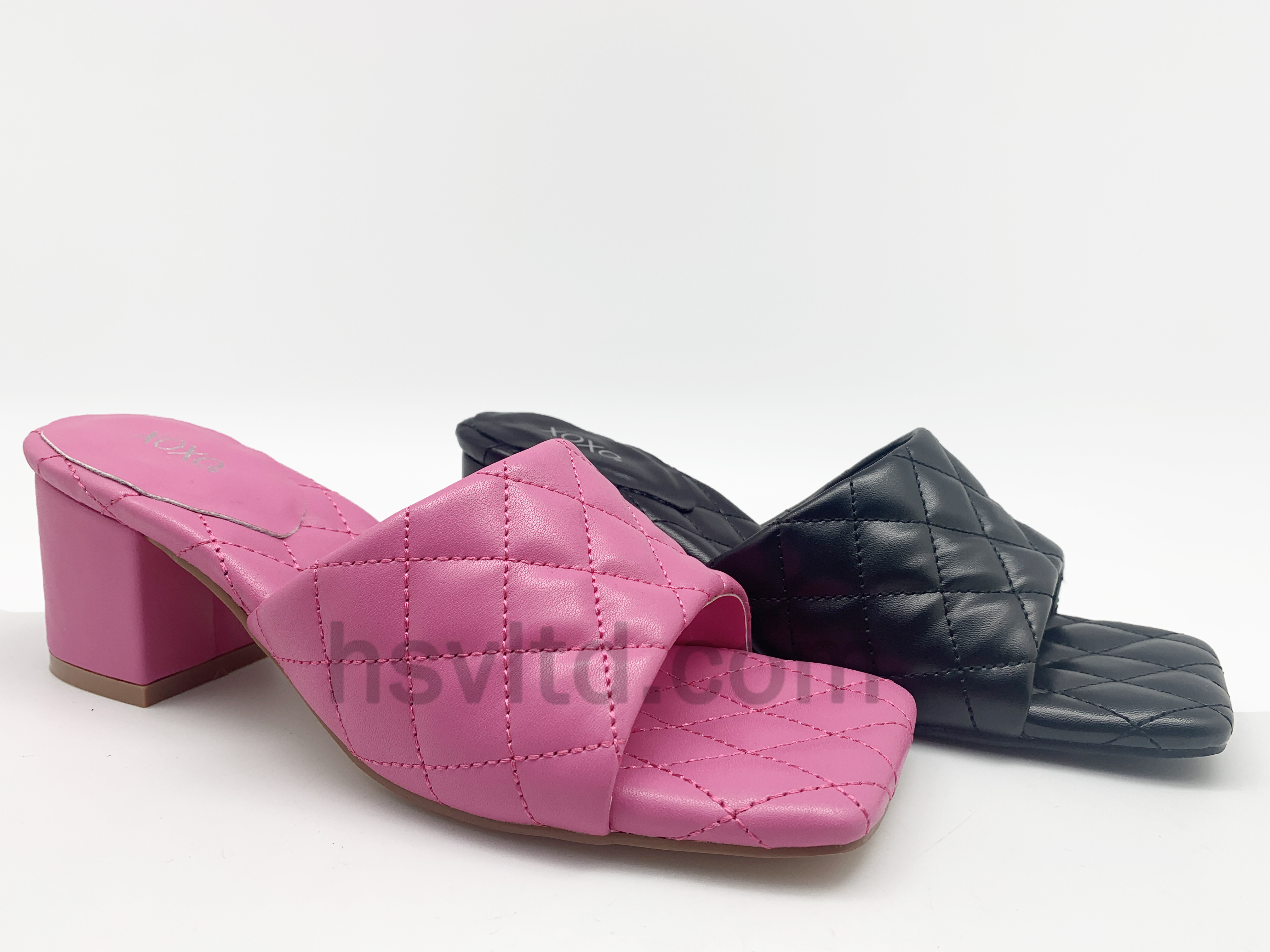Thick low heel sandals slippers