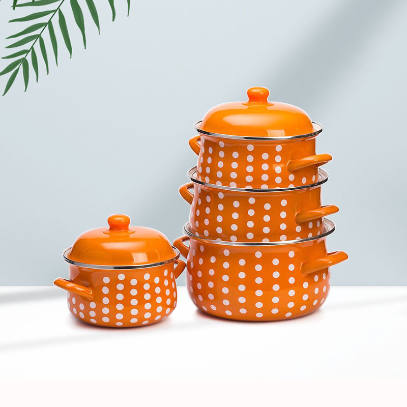 18cm~26cm Enamel soup pot Casseroles Set cookware pot cookware set