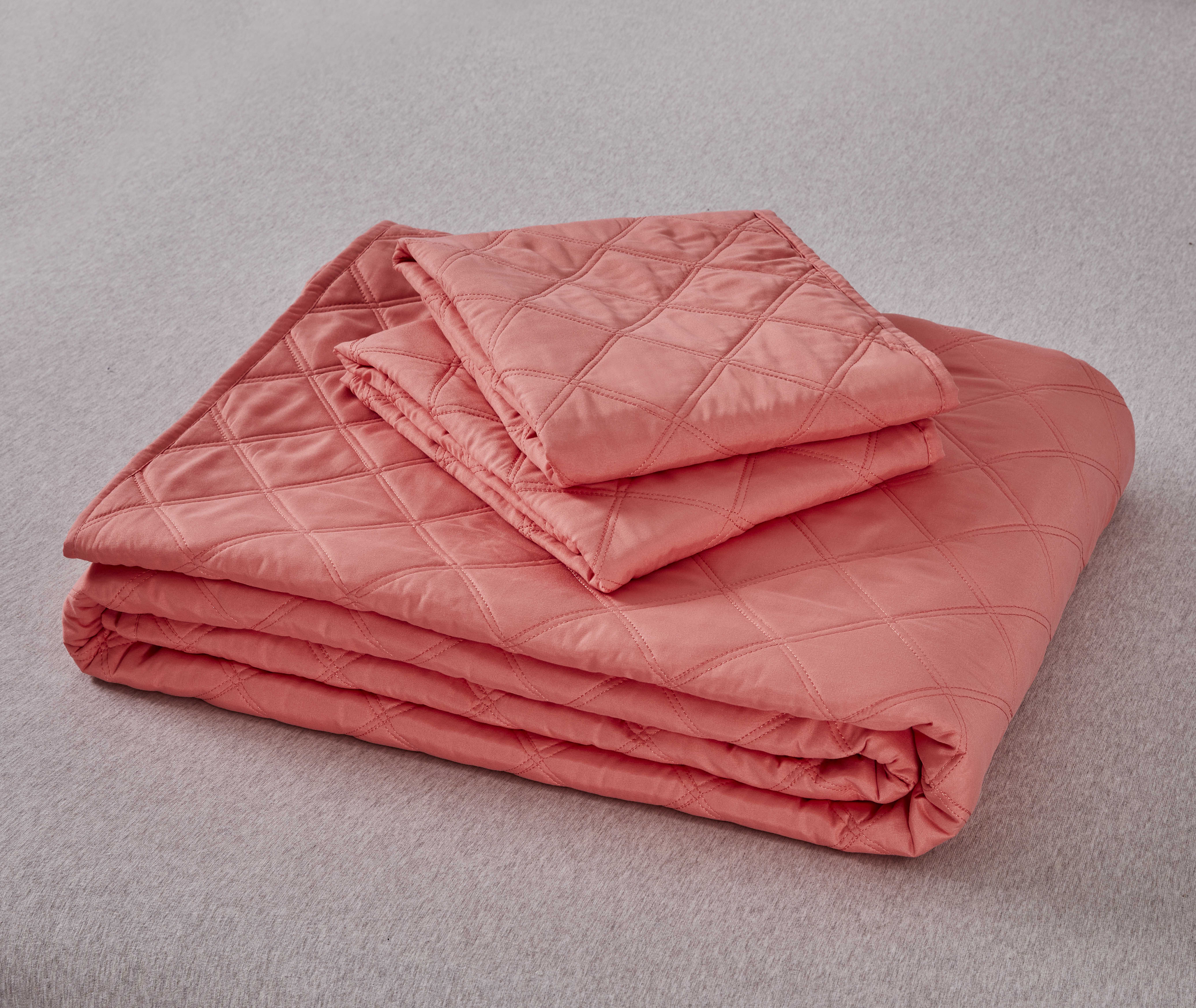 Washed microfiber 3pcs quilt