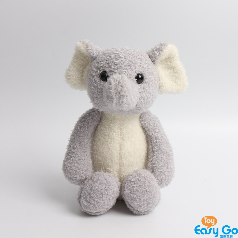 Pearl velet fabric soft plush toy stuffed elephant