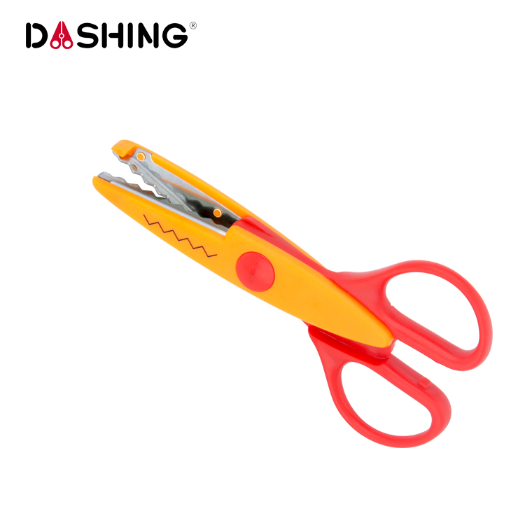 Zigzag Scissors Craft Tools ABS Handle Children School Student