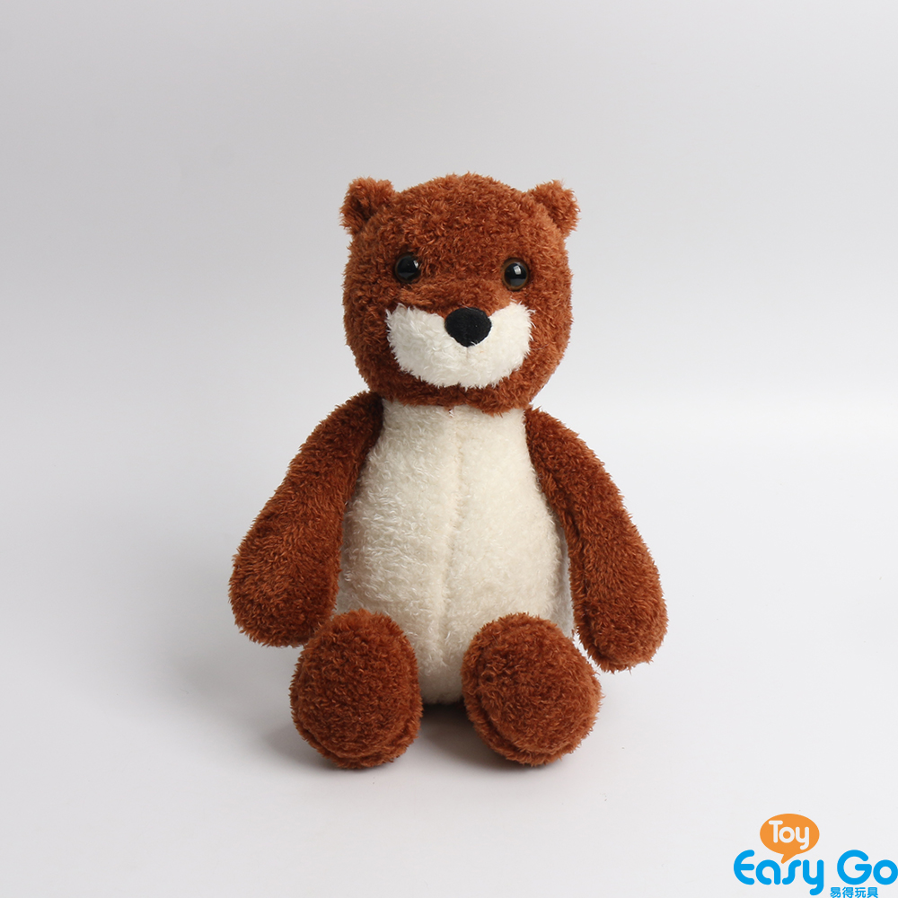 Pearl velet fabric soft plush toy stuffed otter