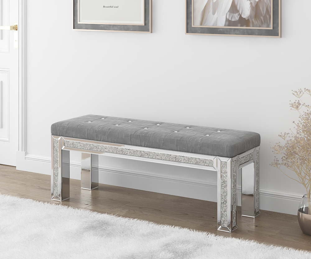 Mirrored bench