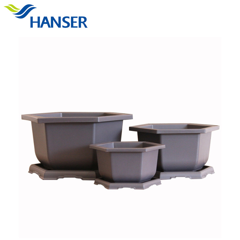 Bonsai Flower Pots Hexagonal Plastic Small Potted Planting Pots