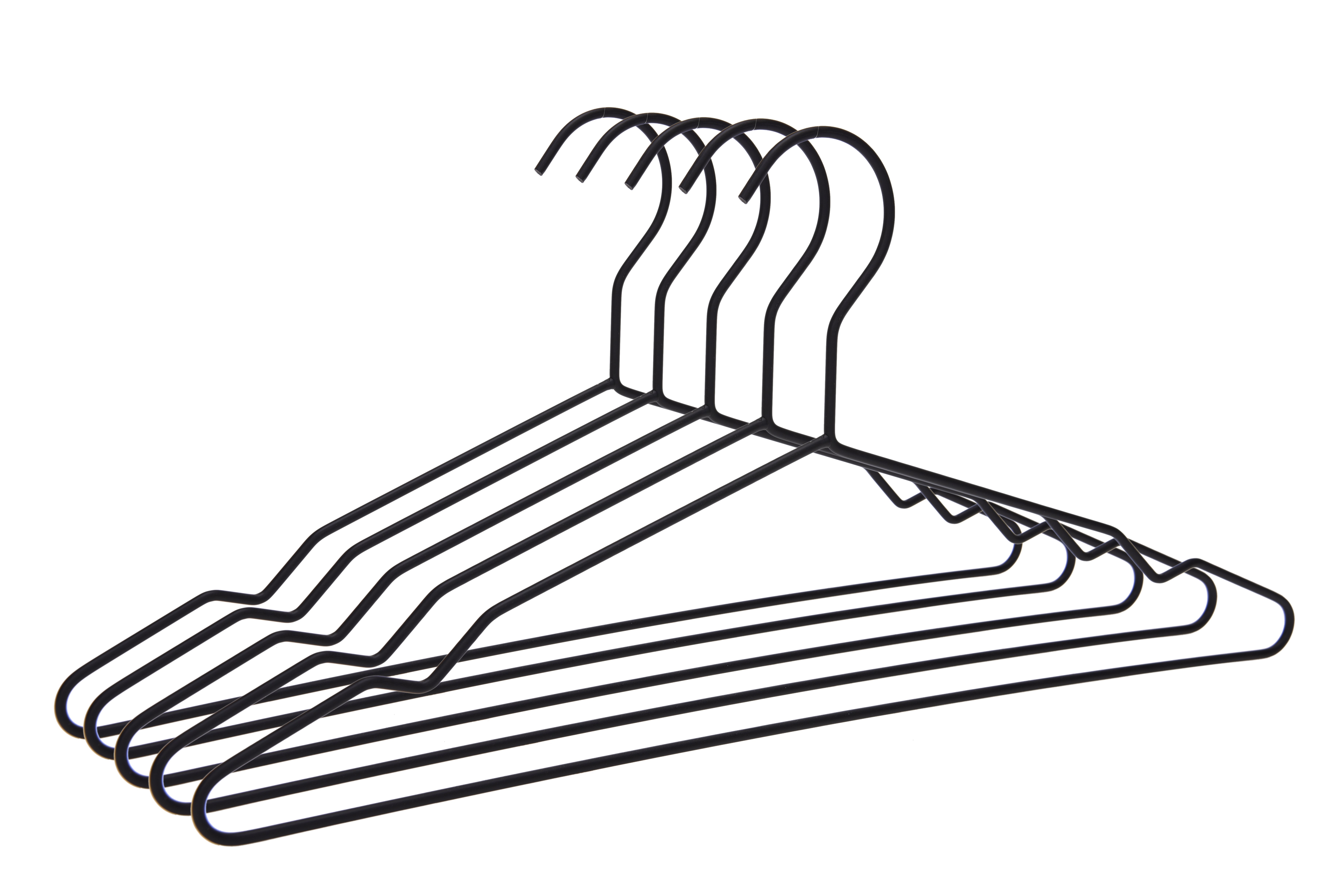 Matte iron coat hanger