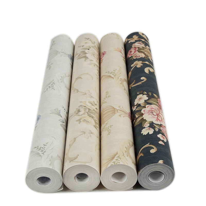 non woven paper backed flower wallpaper
