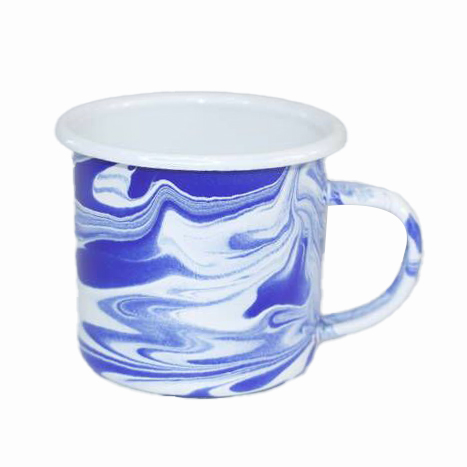 Marble mug Speckled mug Enamel Couple Mug Set