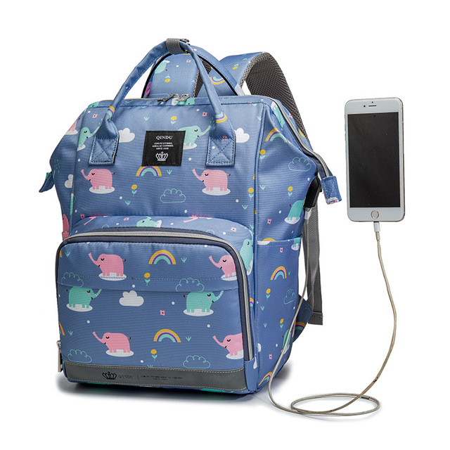 Mummy Maternity Nappy Bag Brand Baby Travel Backpack Organizer Baby Stroller Diaper Bag With USB