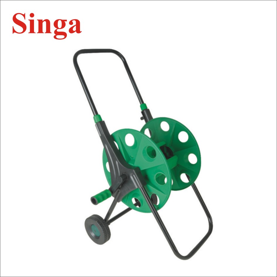 Retractable Portable Garden Hose Reel Cart Portable Reel Trolley For Garden Lawn Irrigation