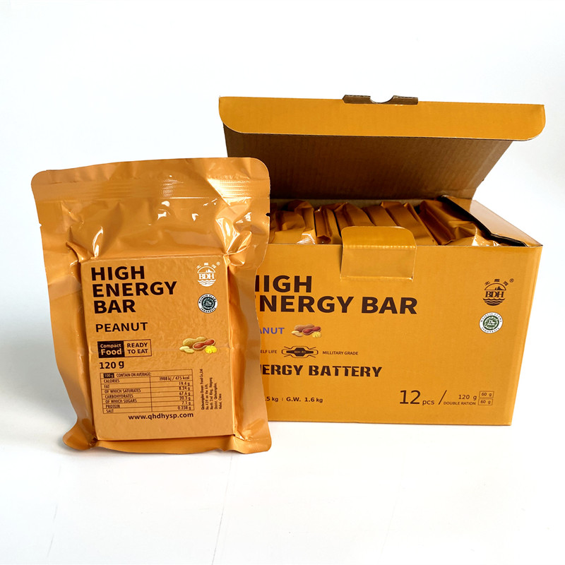 120g peanut flavor high energy emergency compressed biscuits