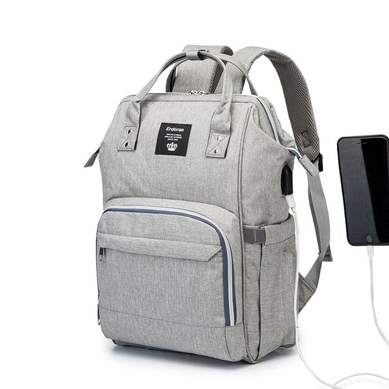 The New USB Stroller Large Capacity Maternity Multifunctional Diaper Backpack Bag