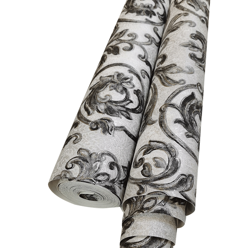 Deep Embossed Big Size 1.06M PVC Waterproof Damask Italy European Wallpaper by TOPLI