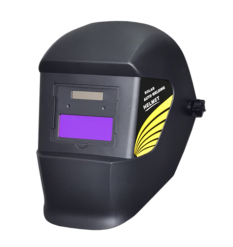 Auto darkening welding mask